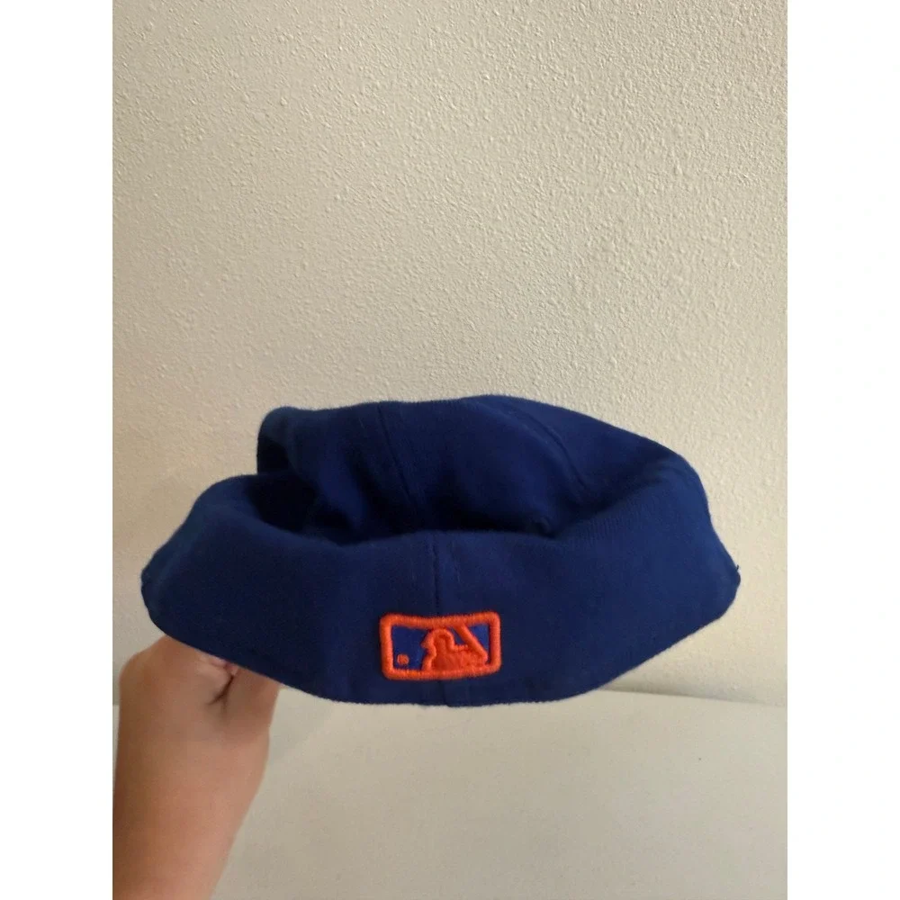 New Era 59FIFTY Los Angeles Dodgers Fitted Hat Blue Orange Size 7 1/2 MLB Cap